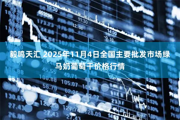 毅鸣天汇 2025年11月4日全国主要批发市场绿马奶葡萄干价格行情
